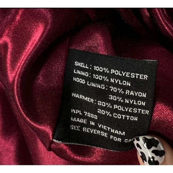 Anne Klein Womens Sz 10 Long Black Satin Lined Coat Removable Lining RARE - Picture 8 of 9